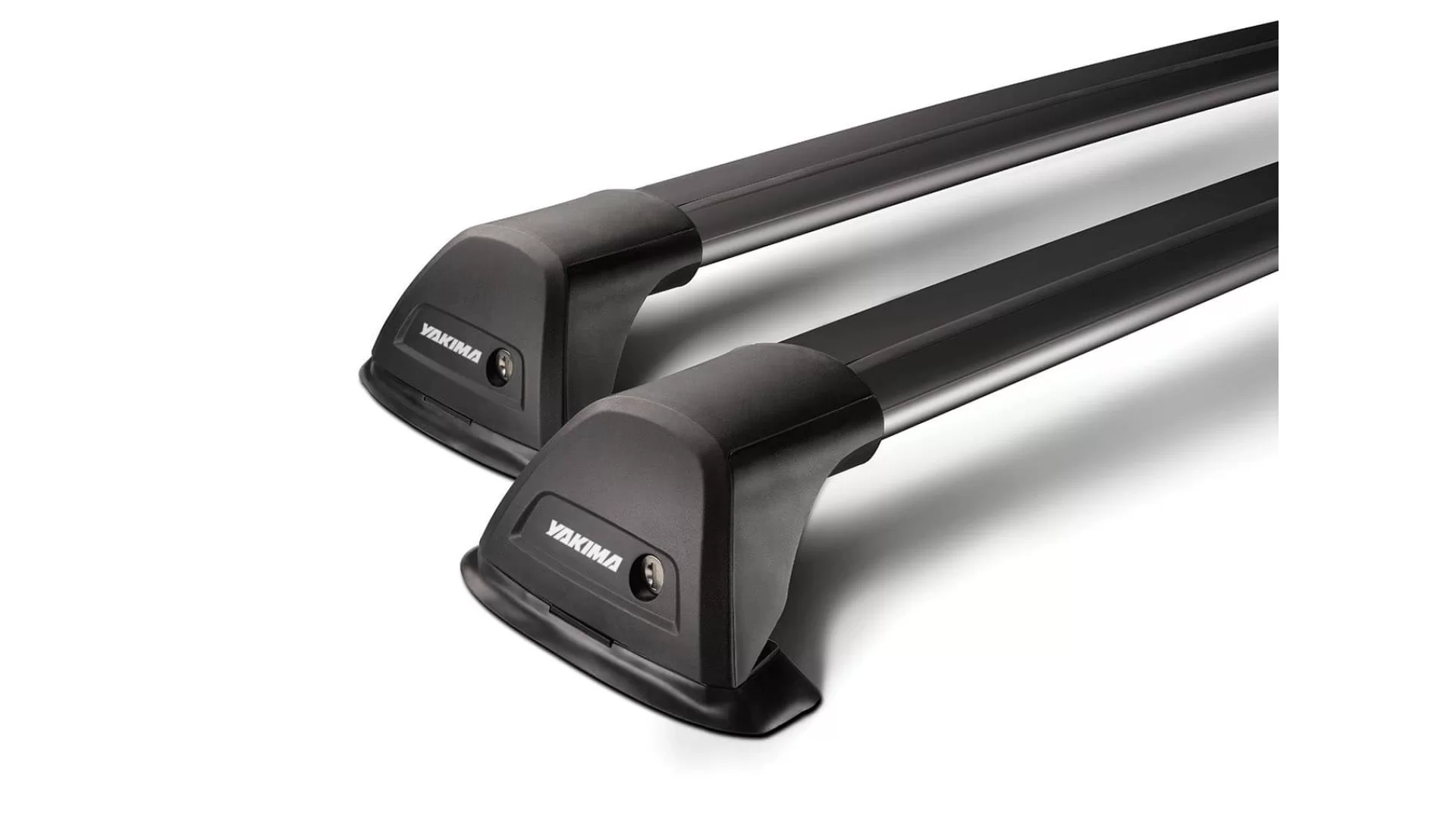 Yakima Aero FlushBar Black 2 Bar Roof Rack for Audi A4 Allroad 5dr Wagon with Raised Roof Rail (2019 onwards) - Raised Rail Mount