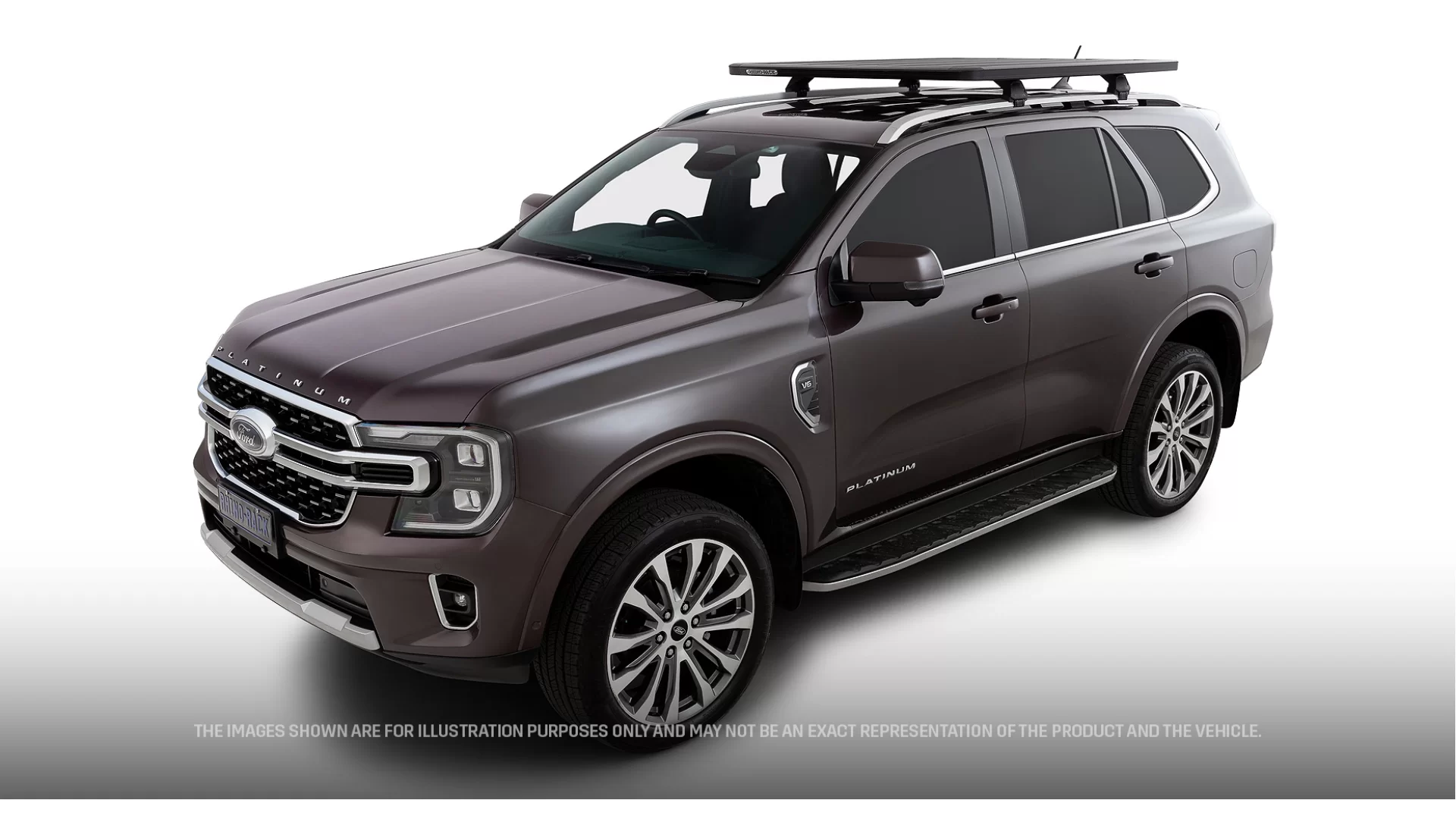 Rhino Rack JC-01992 Pioneer 6 Platform (1500mm x 1240mm) with RX200 legs for Ford Everest U704 5dr SUV with Raised Roof Rail (2022 onwards) - Flush Rail Mount