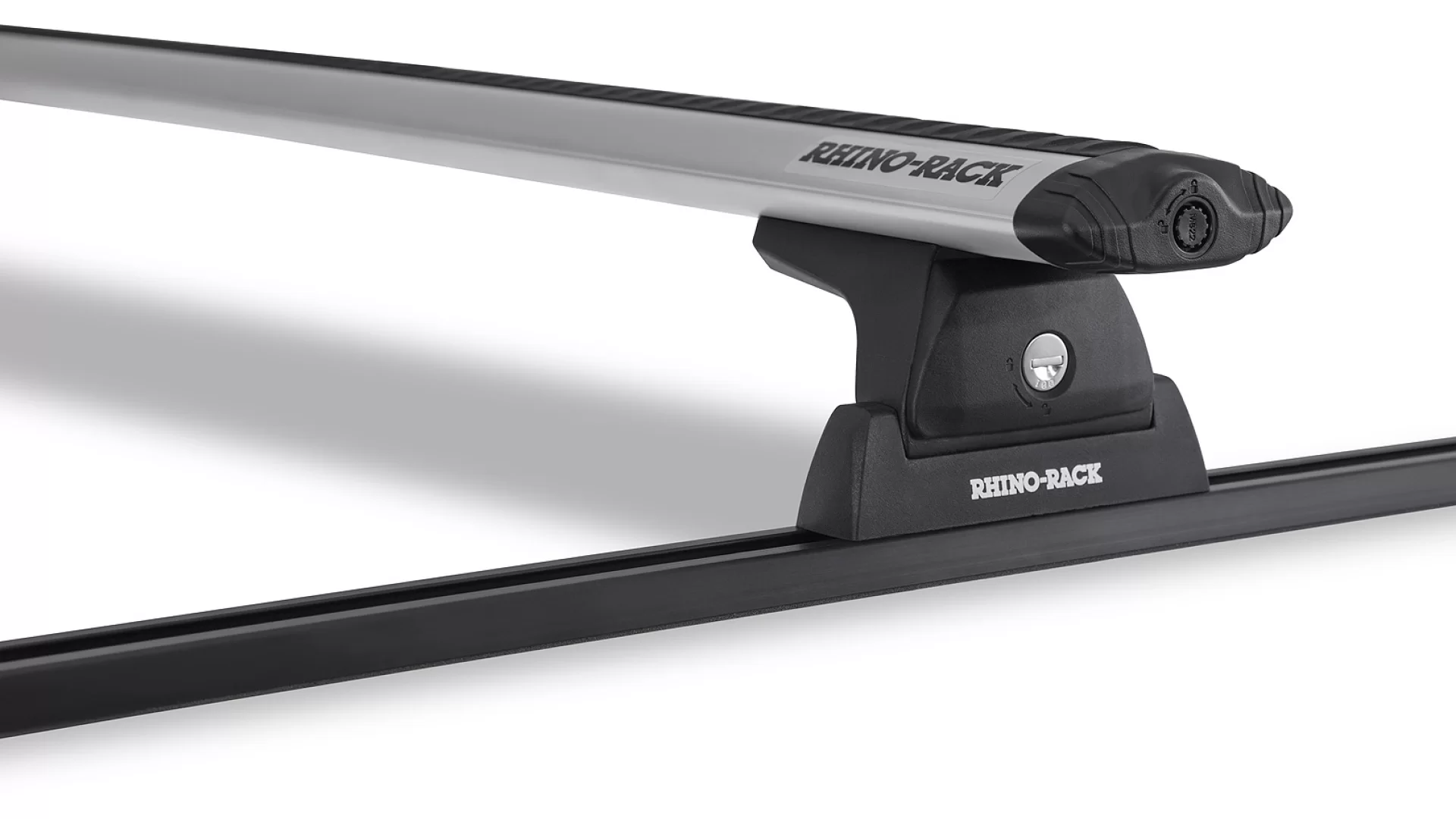Rhino Rack JA8715 - Vortex RLT600 Trackmount Silver 2 Bar Roof Rack for FORD F350 4dr 4dr Ute from 2008