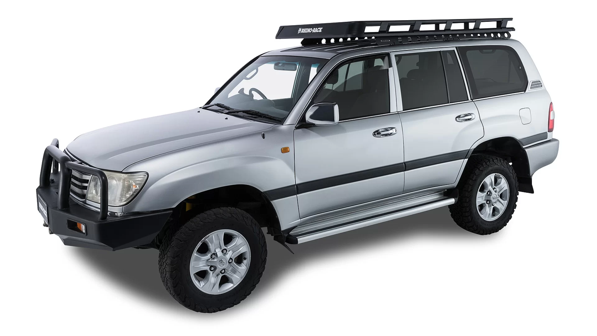 Rhino Rack JB0096 Pioneer Tray (2000mm x 1330mm) suits Toyota Land Cruiser 5dr 100 Series with Bare Roof (1998 to 2007) - Factory Point Mount