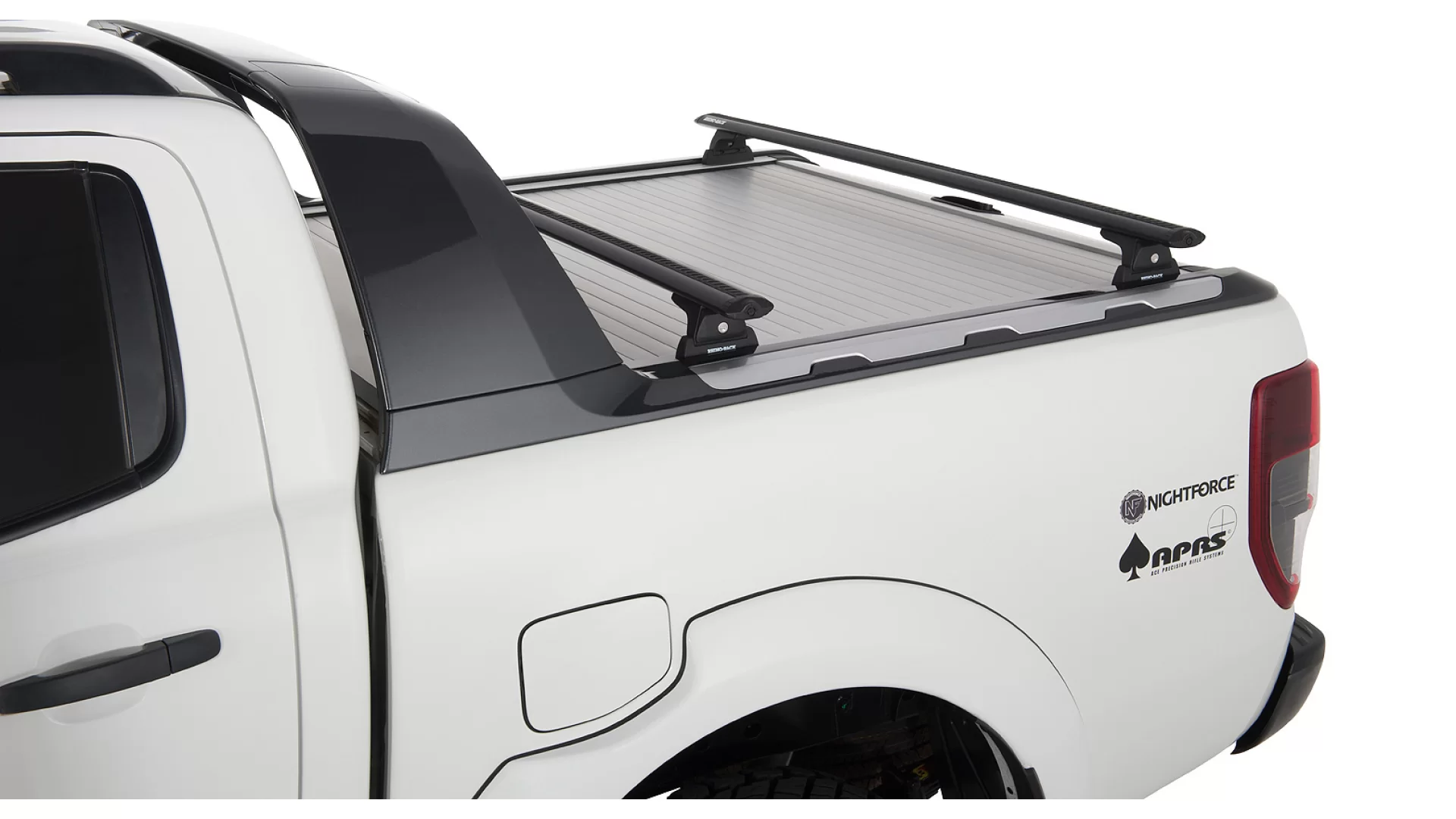 Rhino Rack JA6218 - Vortex RLT600 Black 2 Bar Roof Rack for FORD Ranger 4dr 4dr Ute from 2012