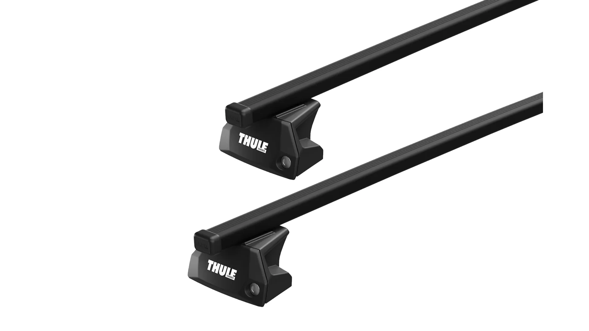 Thule 7106 SquareBar Evo Black 2 Bar Roof Rack for Haval Jolion 5dr SUV with Flush Roof Rail (2021 onwards) - Flush Rail Mount