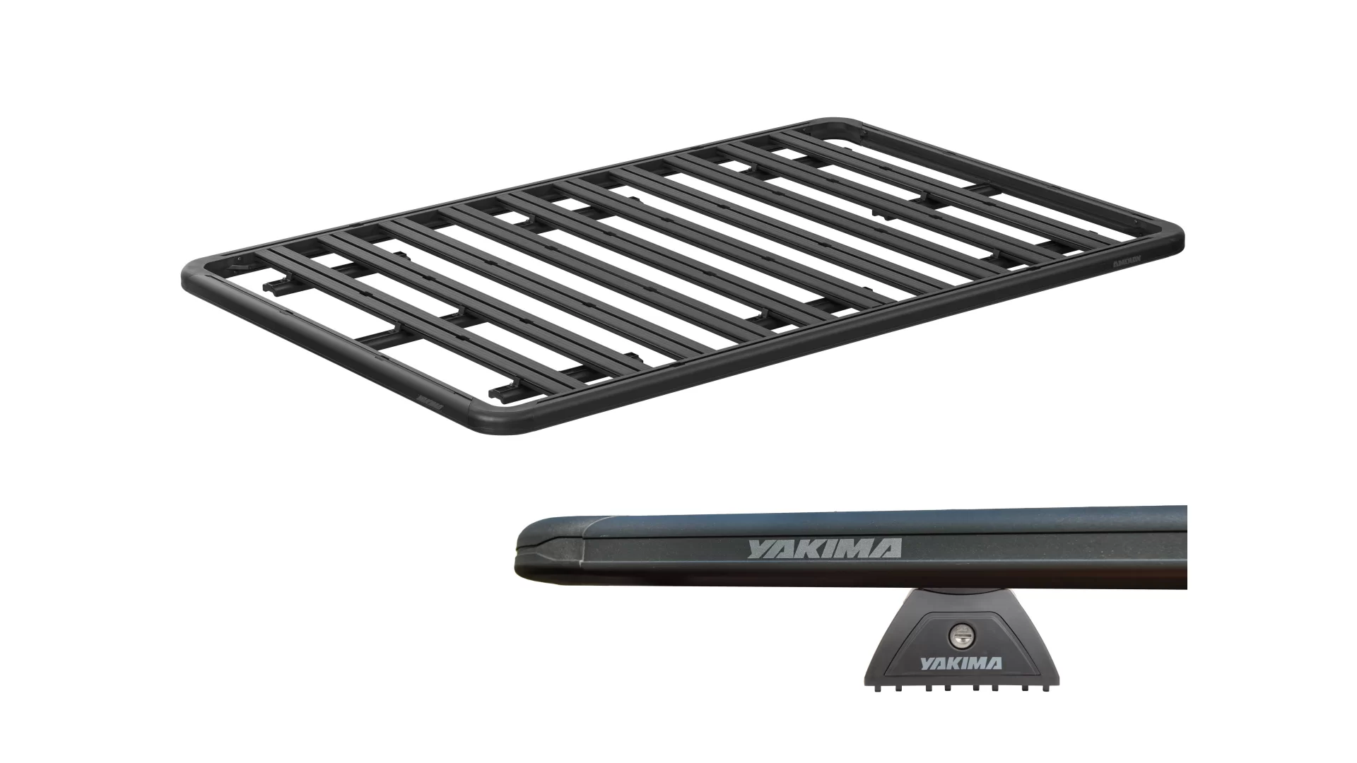Yakima LNL Platform A (1240mm x 1530mm) Black Bar Roof Rack for FORD Ranger Double Cab 4dr Ute with Bare Roof (2022 onwards)