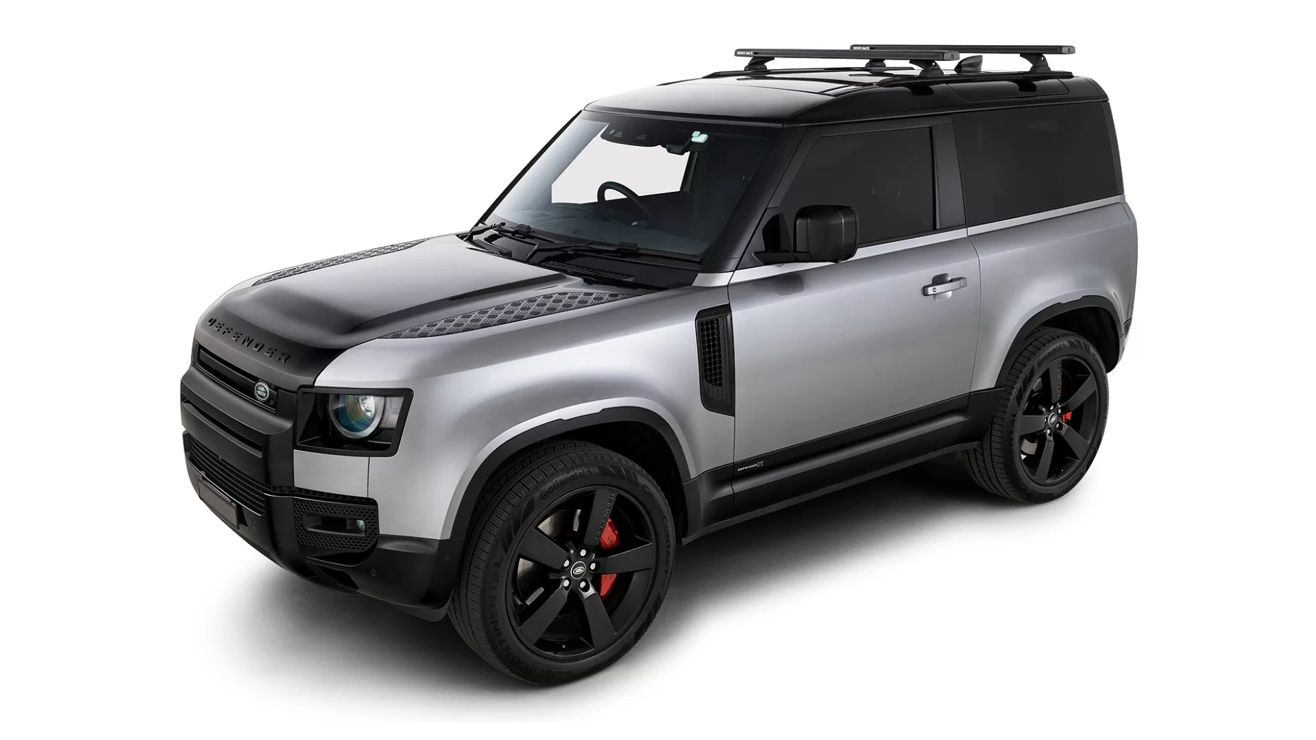 Rhino Rack JC-01593 Reconn-deck 2 Bar RCL-RCH Roof Rack for Land Rover Defender 130 Gen2 5dr SUV with Factory Fitted Track (2023 onwards) - Factory Point Mount