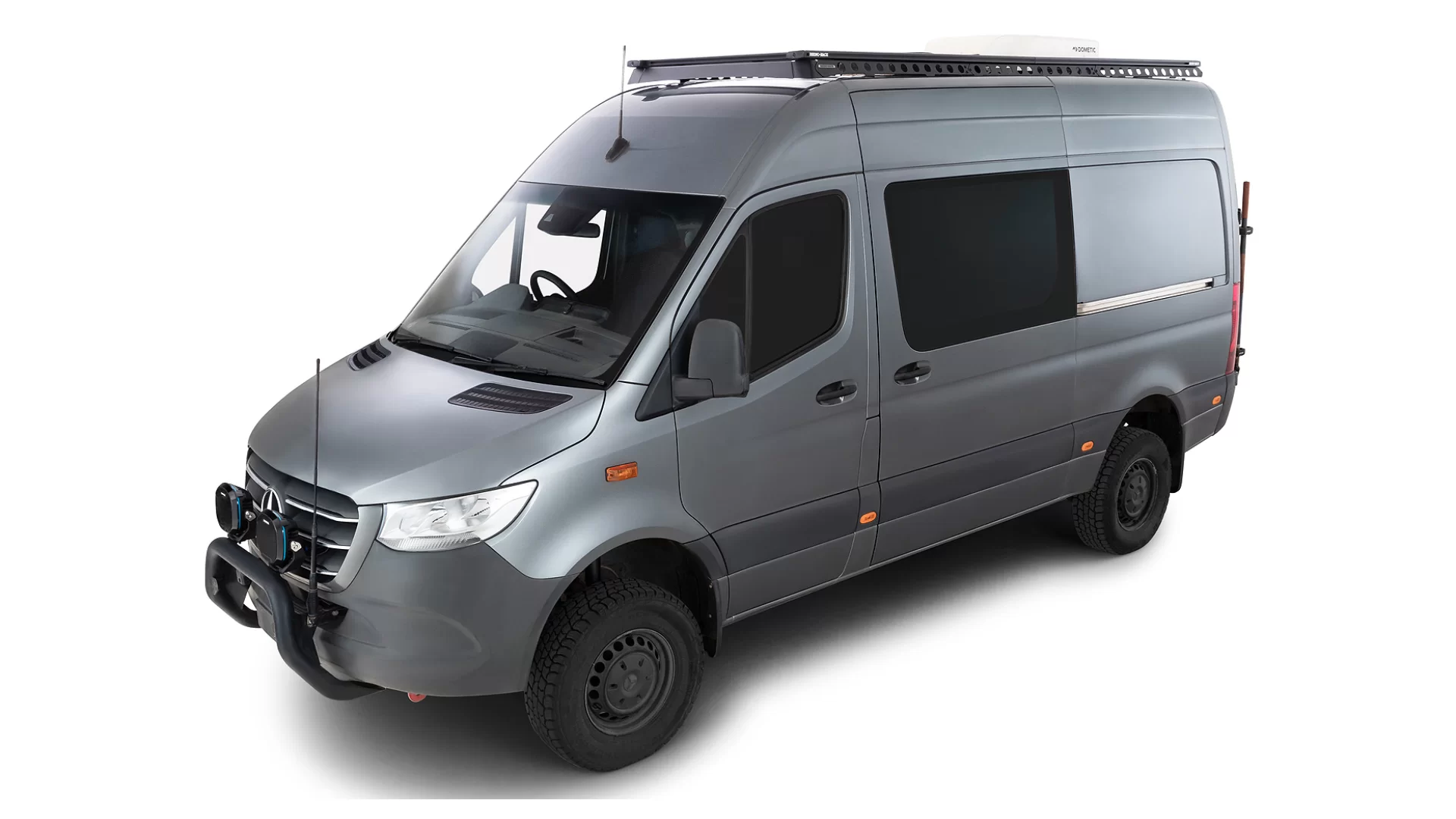 Rhino Rack JC-01936 Mercedes Benz Sprinter Overlanding Kit for Mercedes Benz Sprinter NCV3 4dr MWB High Roof with Factory Mounting Point (2006 to 2018) - Factory Point Mount