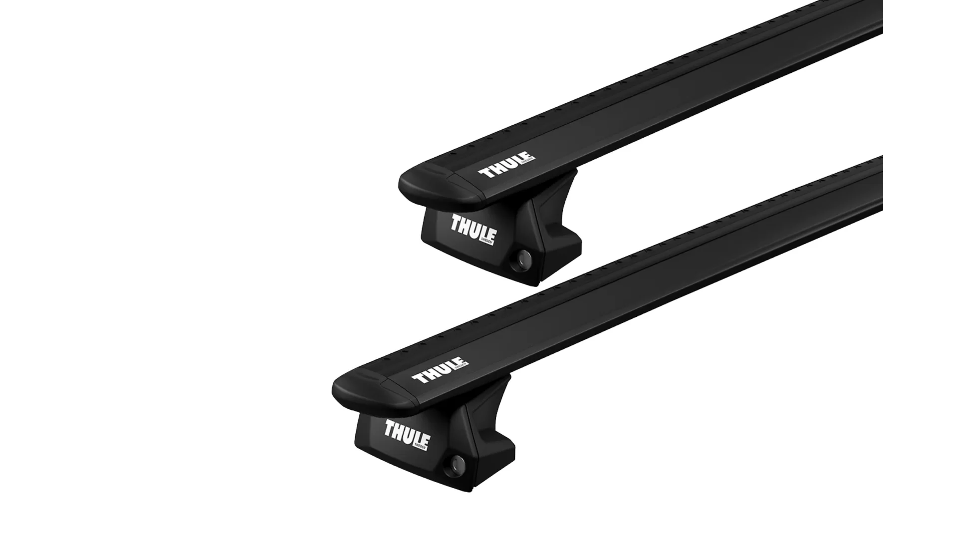 Thule WingBar Evo Black 2 Bar Roof Rack for Isuzu MU-X LS-T Gen2 5dr SUV with Flush Roof Rails (2021 onwards) - Flush Rail Mount