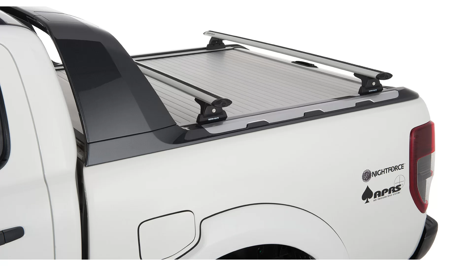 Rhino Rack JA6217 - Vortex RLT600 Silver 2 Bar Roof Rack for FORD Ranger 4dr 4dr Ute from 2012
