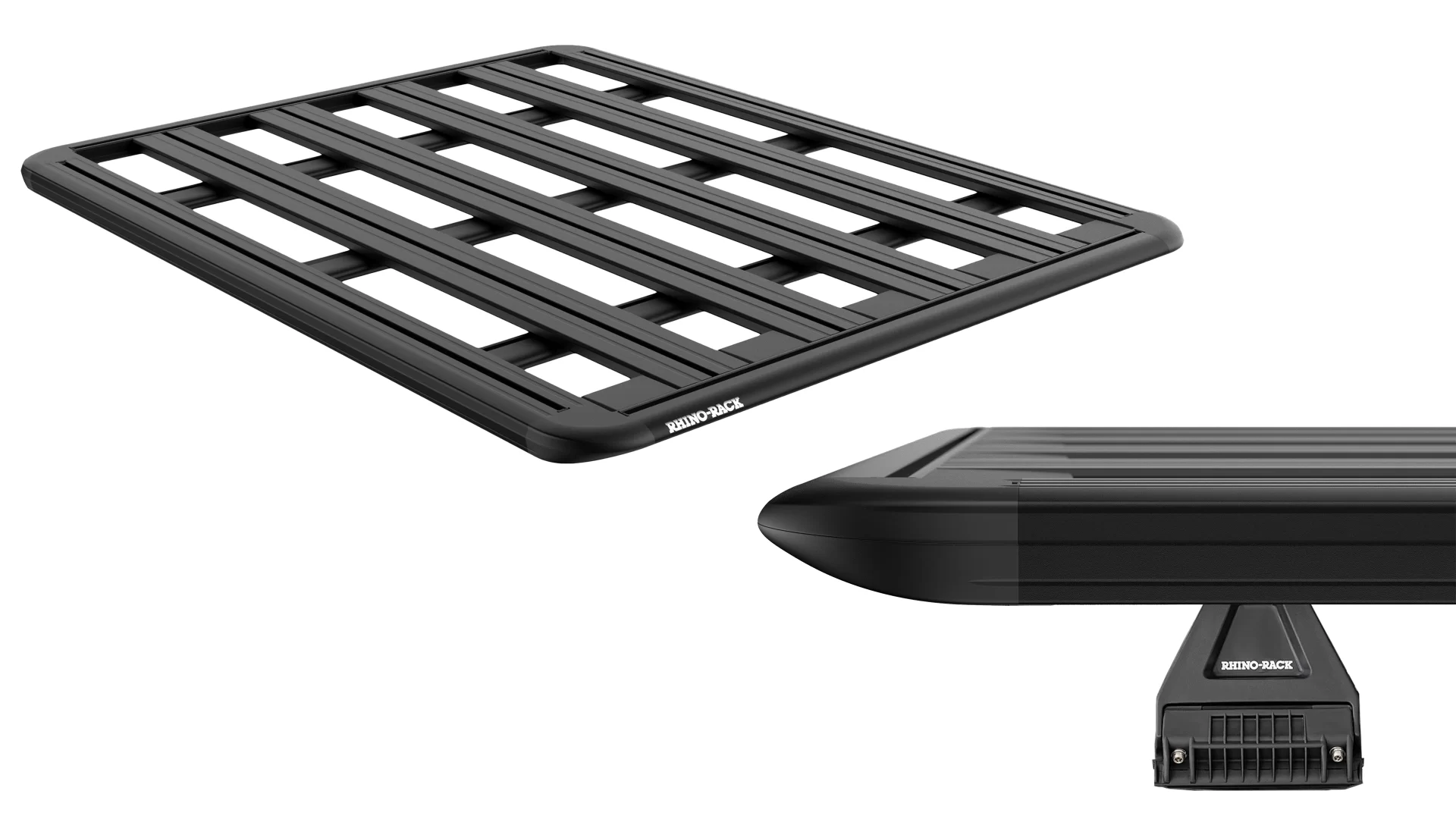 Rhino Rack JC-01660 Pioneer 6 Platform (2100mm x 1240mm) with RLT legs for Isuzu MU-X LS-T 5dr SUV with Flush Roof Rail (2013 to 2021)