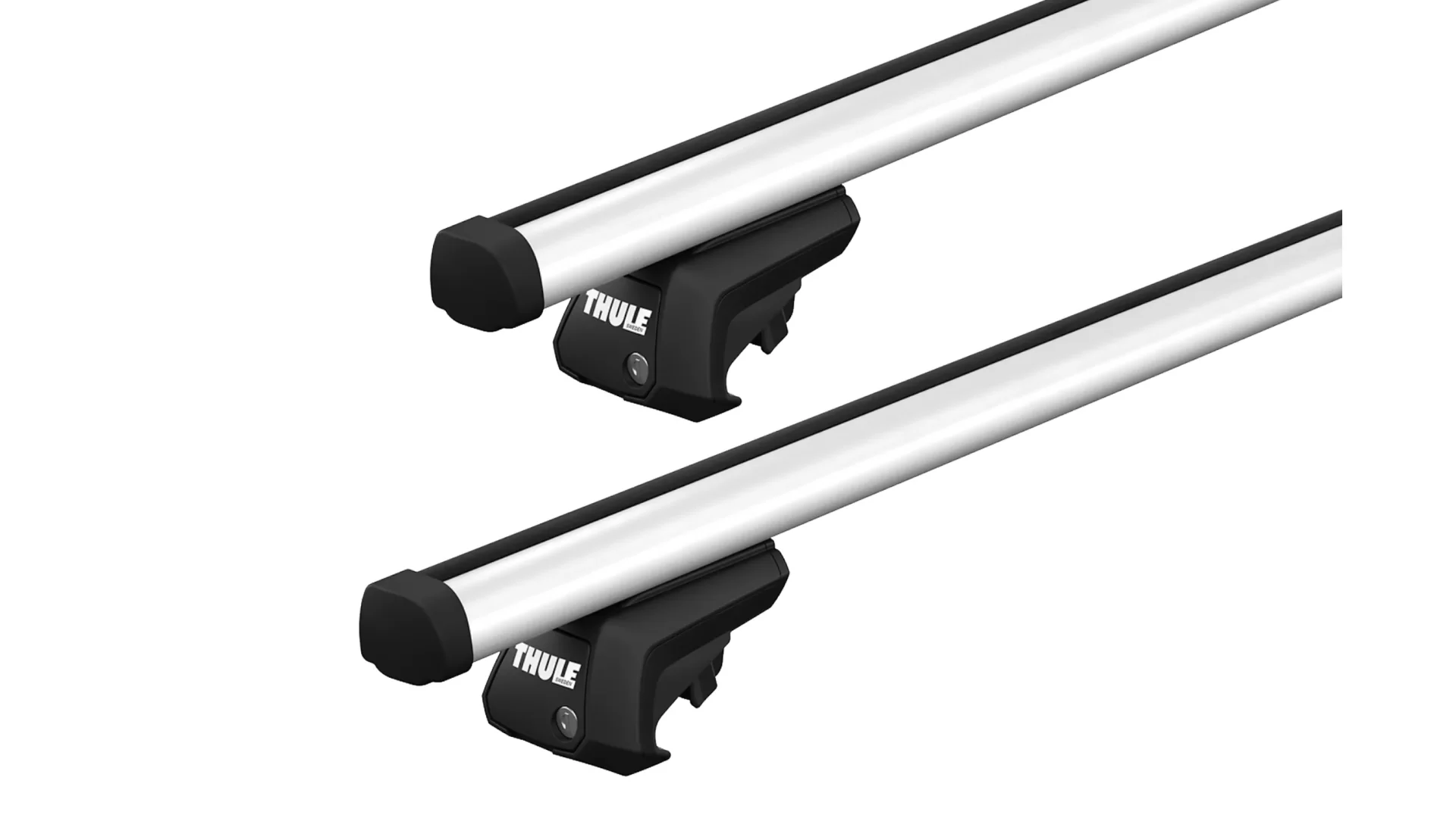 Thule 7104 ProBar Evo Silver 2 Bar Roof Rack for Great Wall Cannon 4dr Ute with Raised Roof Rail (2020 onwards) - Raised Rail Mount
