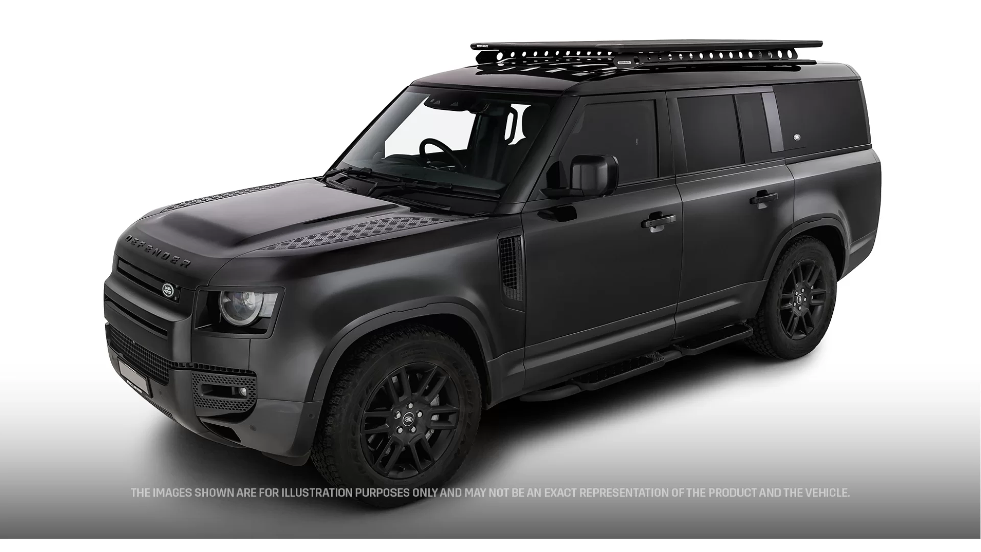 Rhino Rack JC-01934 Pioneer 6 Platform (2100mm x 1240mm) with Backbone for Land Rover Defender 130 Gen2 5dr SUV with Factory Fitted Track (2023 onwards) - Track Mount
