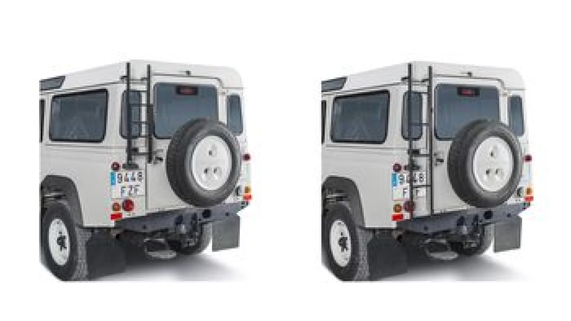 CRUZ escalera plegable Land Rover Defender Roof Rack for LAND ROVER Defender 5dr SUV with Rain Gutter  (1983 to 2016)