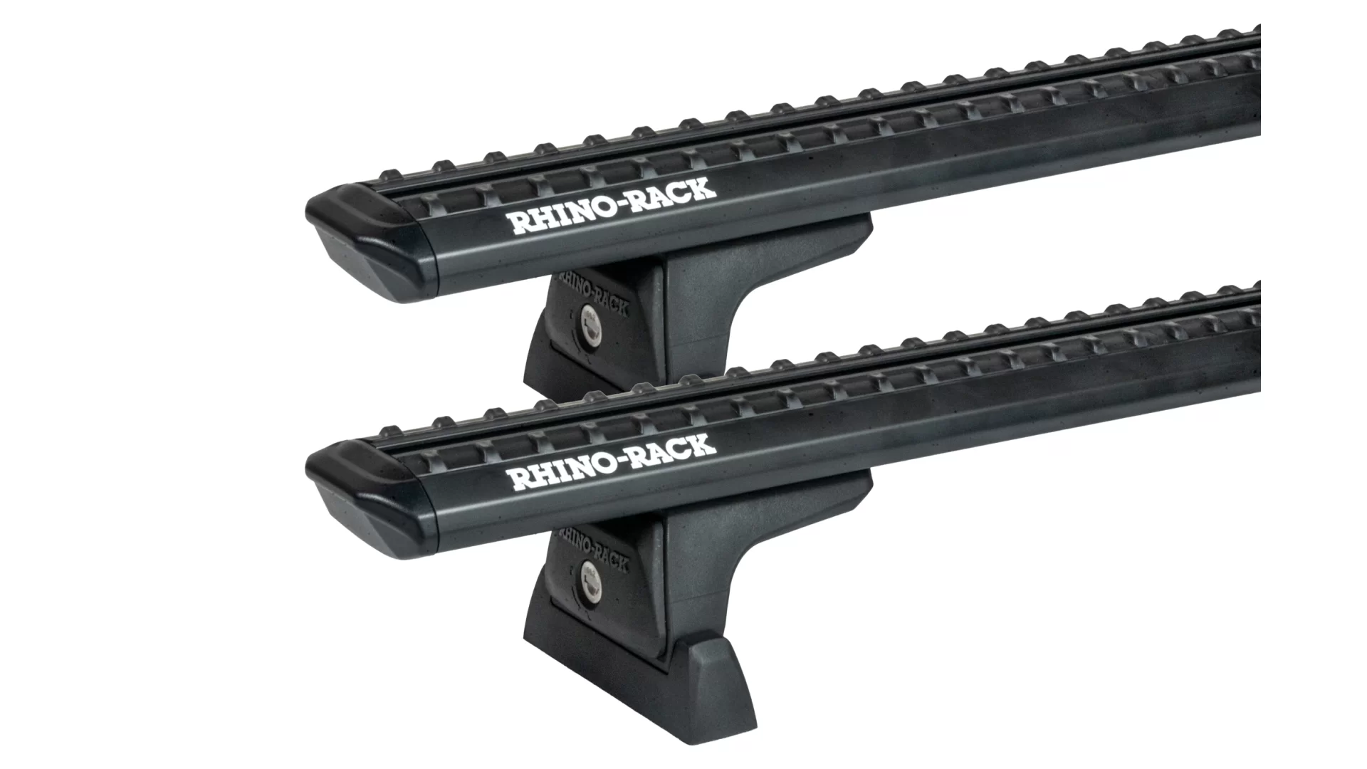 Rhino Rack JC-05273 Sportz RLT600 Ditch Mount Black 2 Bar Roof Rack for Iveco Daily H1 3520 WB MWB Low Roof with Factory Mounting Point (2014 onwards) - Canopy Custom Point Mount