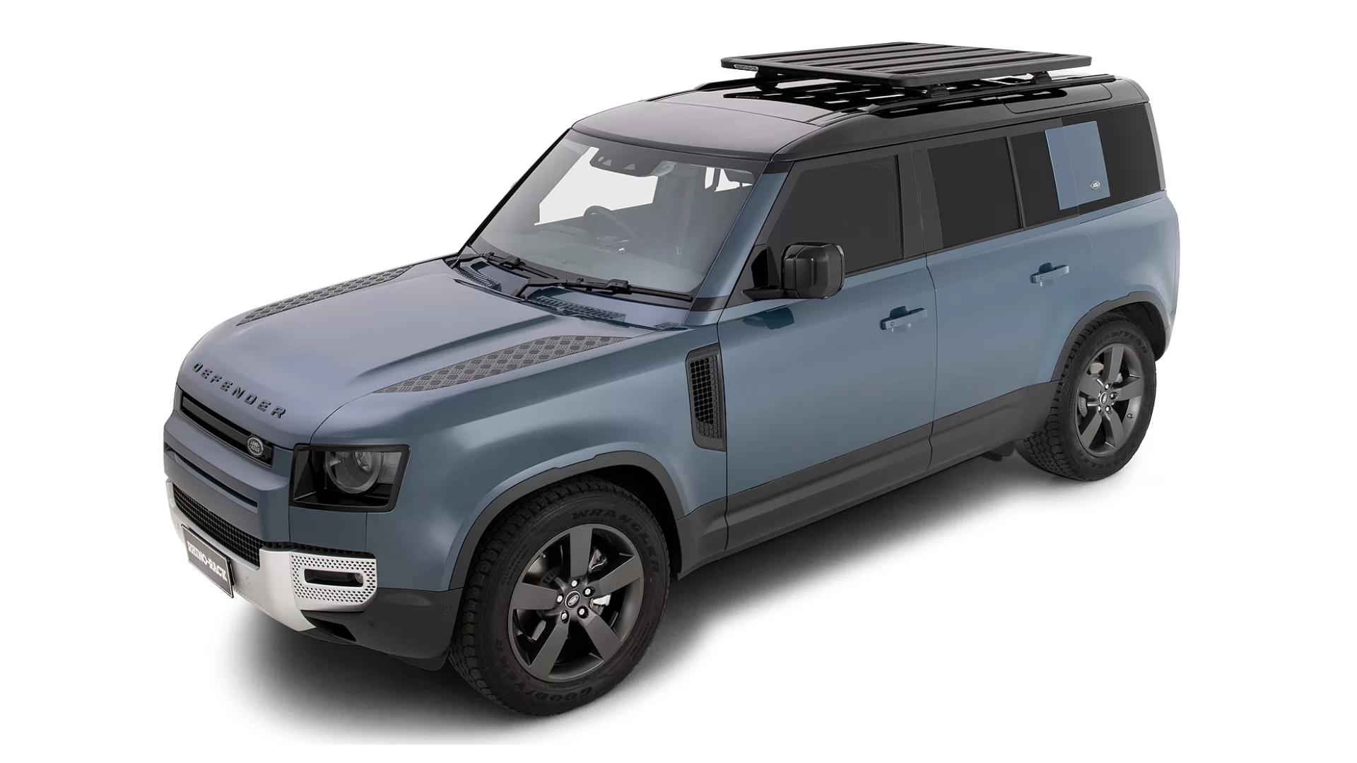 Rhino Rack JC-01413 Pioneer Platform (1328mm X 1236mm) with RCL Legs for Land Rover Defender 110 Gen2 5dr SUV with Factory Fitted Track (2020 onwards) - Factory Point Mount