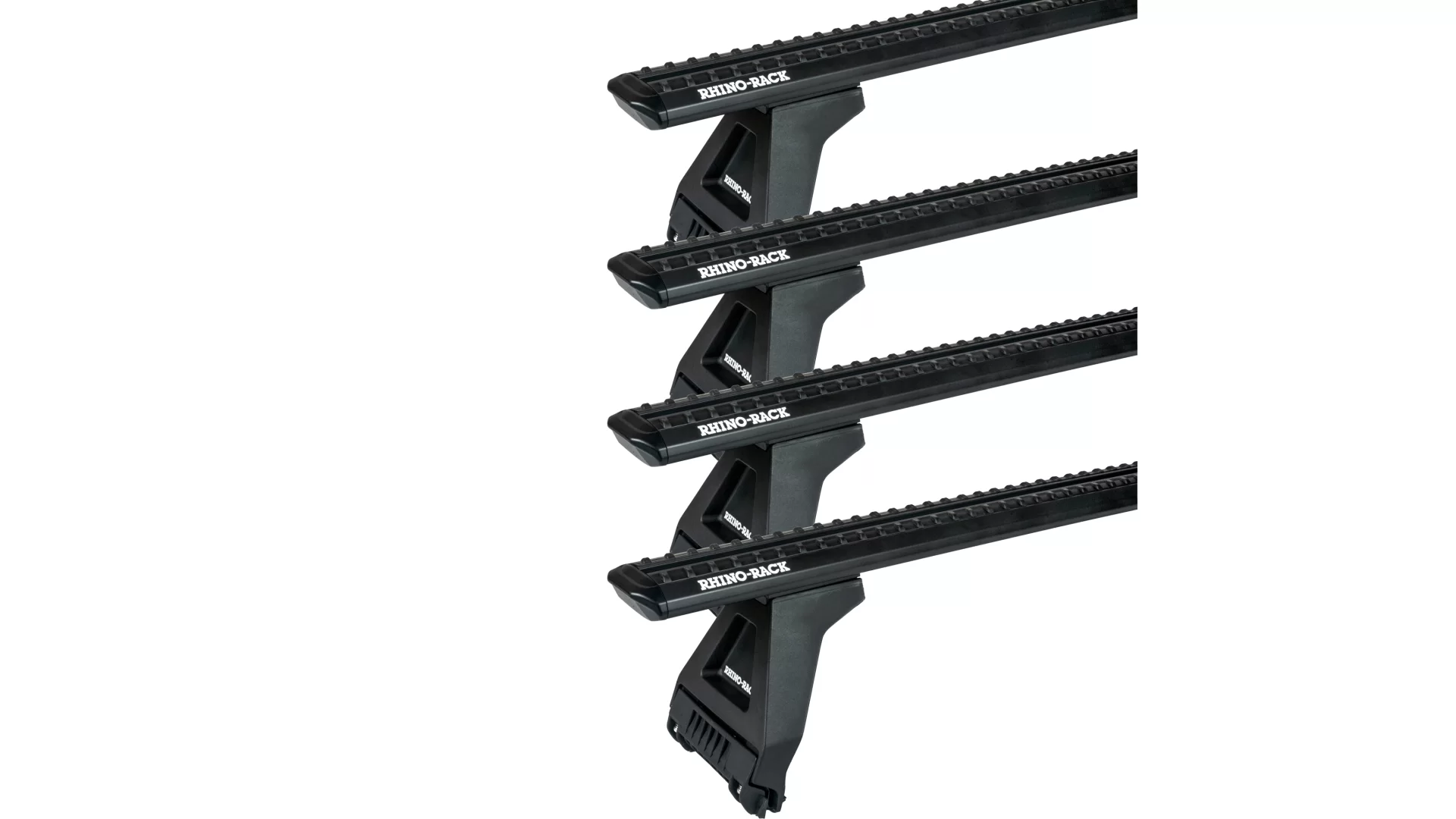 Rhino Rack JC-05070 Sportz RL150 Black 4 Bar Roof Rack for Land Rover Range Rover 5dr SUV with Rain Gutter (1972 to 1995) - Gutter Mount