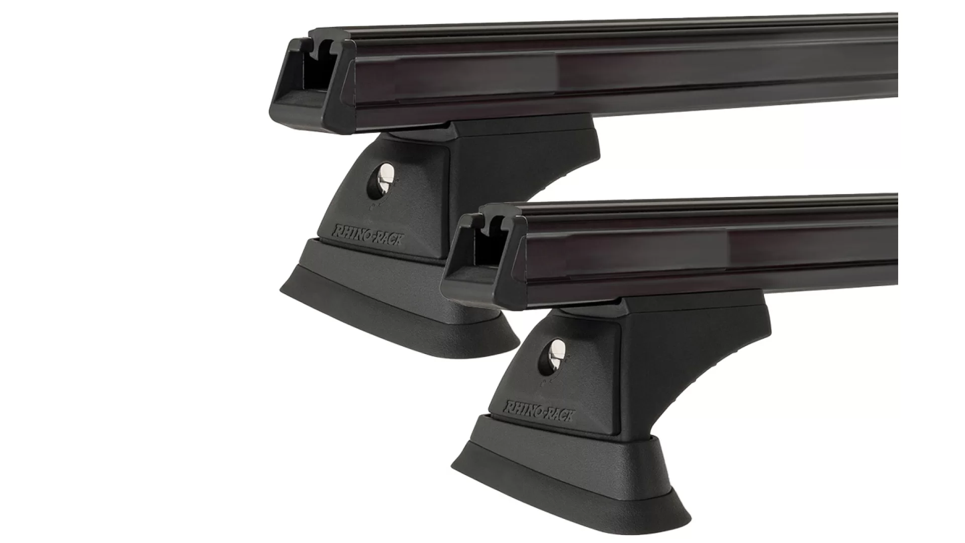 Rhino Rack JA9426 Heavy Duty RCH Black 2 Bar Roof Rack for FORD Territory 5dr SUV with Flush Roof Rail (2004 onwards)
