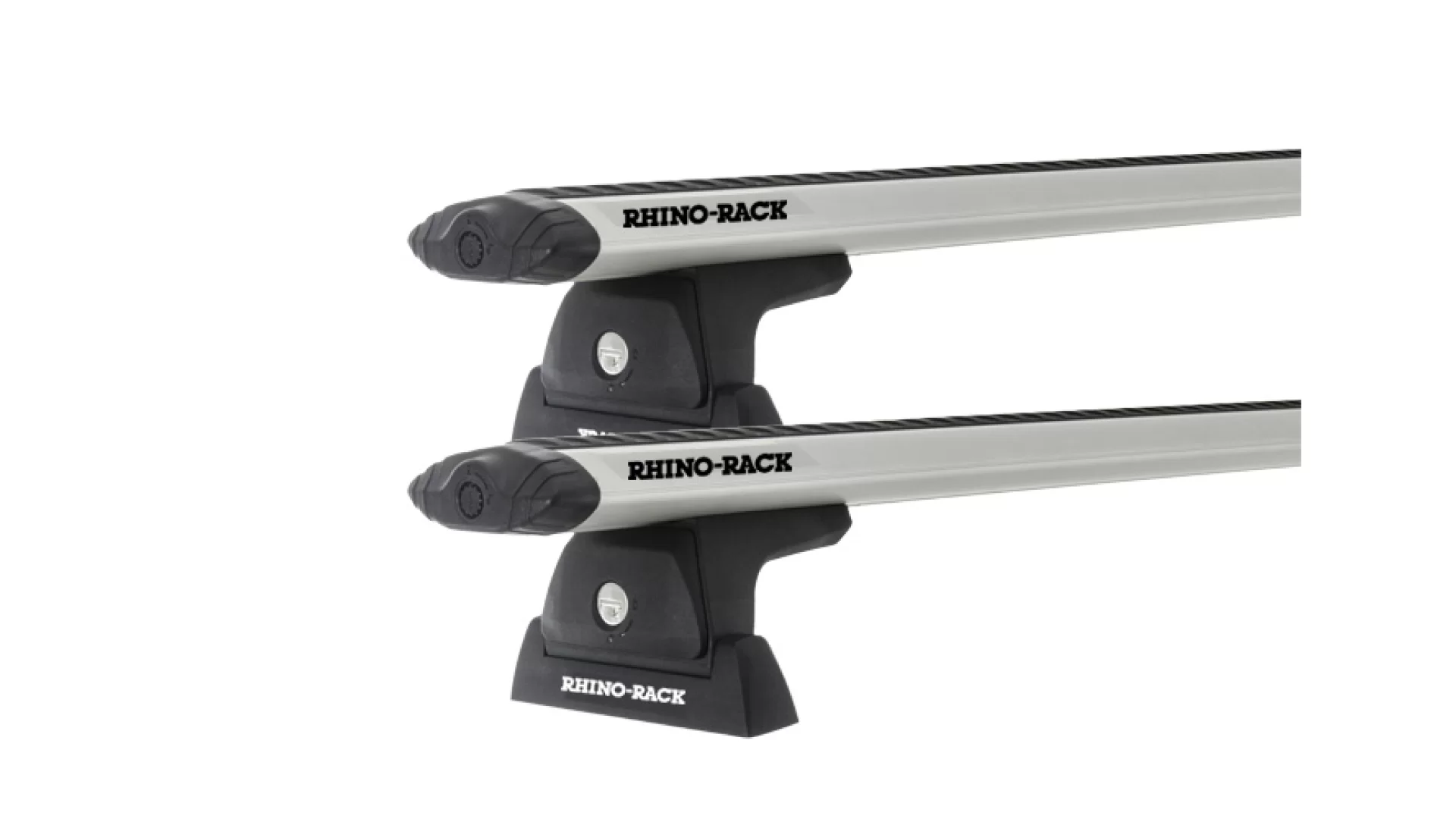 Rhino Rack JA7942 Vortex RLT600 Ditch Mount Silver 2 Bar Roof Rack for DODGE RAM 4dr Ute with Bare Roof (2009 to 2018)
