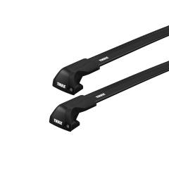 Thule WingBar Edge Black 2 Bar Roof Rack for Isuzu MU-X LS-T Gen2 5dr SUV with Flush Roof Rails (2021 onwards) - Flush Rail Mount