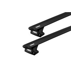 Thule WingBar Evo Black 2 Bar Roof Rack for FIAT 500X 5dr SUV with Flush Roof Rail (2015 onwards)