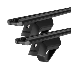 Yakima TrimHD TimberLine Black 2 Bar Roof Rack for JAC T9 Dual Cab 4dr Ute with Raised Roof Rail (2024 onwards) - Raised Rail Mount