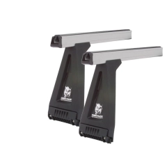 Rhino Rack JA0725 Heavy Duty RL280 Silver 2 Bar Roof Rack for SUZUKI Carry 2dr Van with Bare Roof (1990 to 1999)