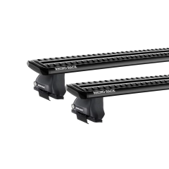 Rhino Rack JC-03823 Sportz 2500 Black 2 Bar Roof Rack for Proton Persona 5dr Hatch with Bare Roof (1996 to 2004) - Clamp Mount