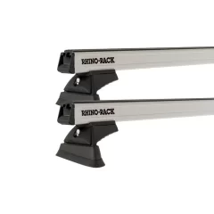 Rhino Rack JB0023 Heavy Duty RCL Trackmount Silver 2 Bar Roof Rack for CHRYSLER Voyager 5dr Wagon with Bare Roof (1997 to 2001)