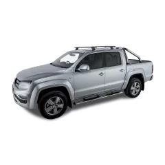 Rhino Rack JA9587 Vortex RCH Black 2 Bar Roof Rack for Volkswagen Amarok 4dr Ute with Bare Roof (2011 to 2023) - Factory Point Mount