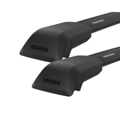 Yakima JetStream FX SkyLine Black 2 Bar Roof Rack for Tesla Model S with glass roof 5dr Hatch with Bare Roof (2013 onwards) - Factory Point Mount
