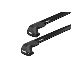 Thule WingBar Edge Black 2 Bar Roof Rack for BMW 1 Series 3dr Hatch with Factory Mounting Point (2007 to 2012)