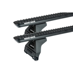 Rhino Rack JC-05300 Sportz RL110 Black 2 Bar Roof Rack for Ford Transit L1H1 (III) 4dr SWB Low Roof with Rain Gutter (1997 to 2000) - Gutter Mount