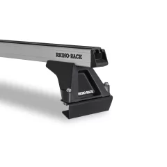 Rhino Rack JA1028 - Heavy Duty RLTF Silver 2 Bar Roof Rack for ISUZU F-Series 2dr 2dr Truck from 1986