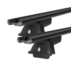 Yakima TrimHD SkyLine Black 2 Bar Roof Rack for Porsche Panamera 4dr Sedan with Bare Roof (2009 to 2016) - Factory Point Mount