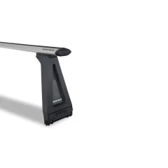 Rhino Rack JA2817 Vortex RL280 Silver 2 Bar Roof Rack for Nissan Patrol GQ 5dr SUV with Rain Gutter (1990 to 1997) - Gutter Mount