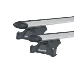 Rhino Rack JA2937 Vortex RLTP Silver 2 Bar Roof Rack for HINO 300 Series 2dr Wide Cab with Factory Mounting Point (2001 onwards)