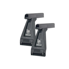 Rhino Rack JA0637 Heavy Duty RL210 Black 2 Bar Roof Rack for MITSUBISHI Walkthrough 2dr Van with Rain Gutter (1994 onwards)