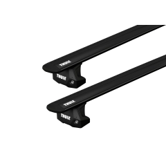 Thule WingBar Evo Black 2 Bar Roof Rack for FIAT Ducato 4dr Van with Factory Mounting Point (2006 onwards)