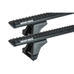 Rhino Rack JC-04400 Sportz RLTF Trackmount Black 2 Bar Roof Rack for Jeep Grand Cherokee ZG-ZJ 5dr SUV with Bare Roof (1996 to 1999) - Track Mount