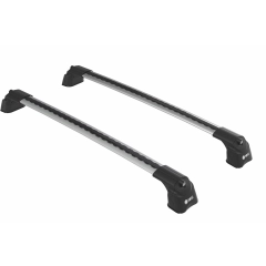 Turtle AIR3 Silver 2 Bar for Mazda CX-3 DK 5dr SUV with Bare Roof (2015 onwards)