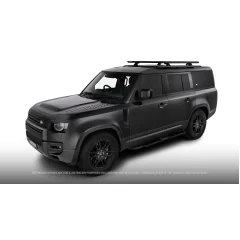 Rhino Rack JC-01928 Pioneer 6 Platform (1500mm x 1240mm) with RCL Legs for Land Rover Defender 90 Gen2 3dr SUV with Factory Fitted Track (2020 onwards) - Factory Point Mount