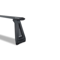 Rhino Rack JA2740 Vortex RL280 Black 2 Bar Roof Rack for Nissan Patrol GQ 5dr SUV with Rain Gutter (1990 to 1997) - Gutter Mount