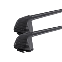 Rhino Rack RV0664B Vortex ROC25 Flush Black 2 Bar Roof Rack for JMC Vigus 4dr Ute with Bare Roof (2015 onwards)