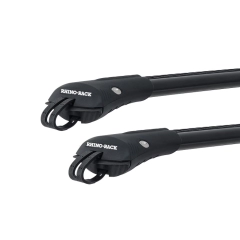 Rhino Rack JA7969 Vortex StealthBar Black 2 Bar Roof Rack for Audi A4 Allroad 5dr Wagon with Raised Roof Rail (2019 onwards) - Raised Rail Mount