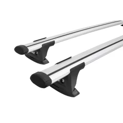 Prorack Aero Through Silver 2 Bar Roof Rack for JMC Vigus 4dr Ute with Bare Roof (2015 onwards)