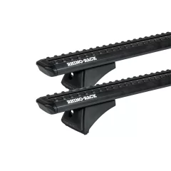 Rhino Rack JC-04532 Sportz RCH Black 2 Bar Roof Rack for Isuzu D-Max LS-M/LS-U/SX 4dr Ute with Bare Roof (2012 to 2020) - Factory Point Mount