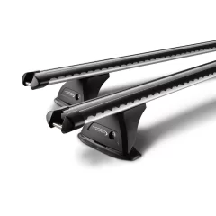 Yakima HD Through Bar Silver 1 Bar Roof Rack for MAHINDRA Pikup Single Cab 2dr Ute with Rain Gutter (2017 onwards)