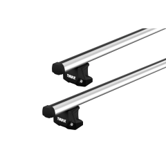 Thule ProBar Evo Silver 2 Bar Roof Rack for FIAT Ducato 4dr Van with Factory Mounting Point (2006 onwards)