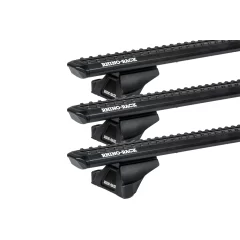 Rhino Rack JC-05106 Sportz RLTP Black 3 Bar Roof Rack for Ford Transit Custom 4dr SWB Low Roof with Factory Mounting Point (2024 onwards) - Factory Point Mount