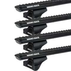 Rhino Rack JC-05082 Sportz RLTP Black 4 Bar Roof Rack for Renault Master X62 4dr LWB High Roof with Factory Mounting Point (2011 onwards) - Factory Point Mount