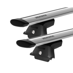 Yakima JetStream Thru bar Silver 2 Bar Roof Rack for LDV D90 5dr SUV with Factory Mounting Point (2017 onwards)