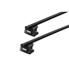 Thule 7106 SquareBar Evo Black 2 Bar Roof Rack for Chery Tiggo 4 5dr SUV with Flush Roof Rail (2023 onwards) - Flush Rail Mount